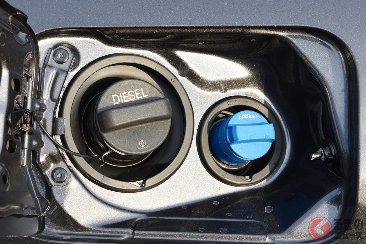 日本でもディーゼル車で使われている「尿素水（アドブルー）」（画像はトヨタ「ランドクルーザー」）