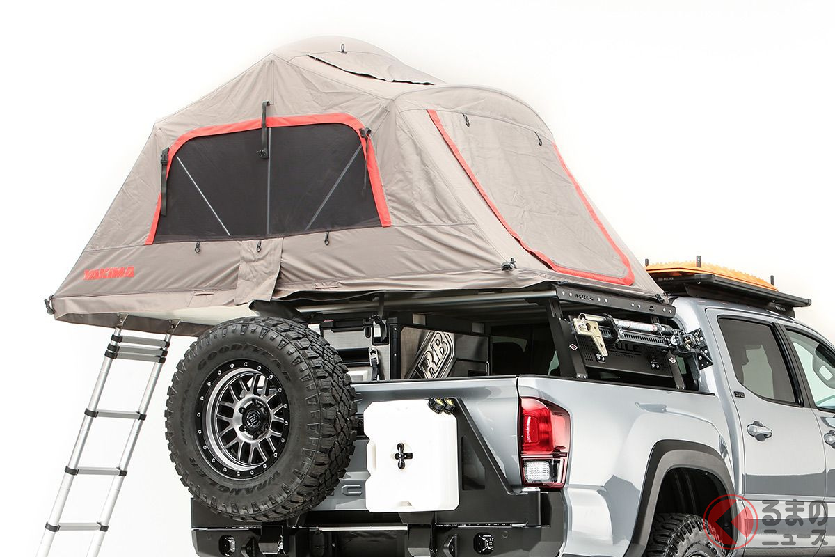 まさに「どこでもキャンプ」仕様といえるオーバーランド。 写真はトヨタ「タコマ」をベースにした「タコマ・オーバーランディング・コンセプト」