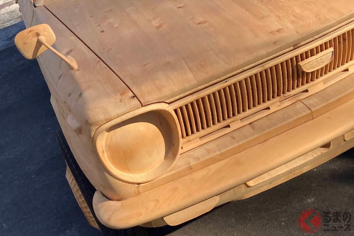 こりゃスゴい! 実走行の様子が初公開された木製カローラ(画像:公益財団法人あすて)