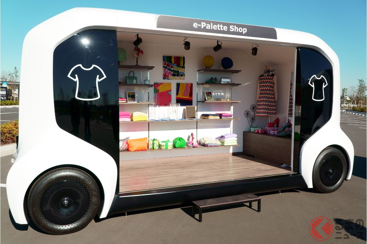 「人が移動するのではなく、モノやサービスが来る」という新しいモビリティを具現化したe-Palette店舗