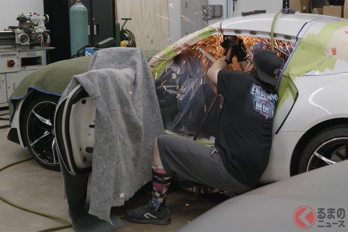 「GRスープラ スポーツトップコンセプト」の制作模様