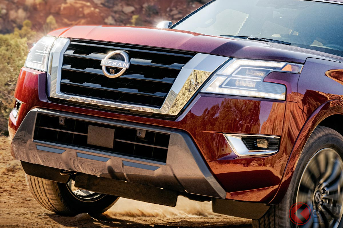 5m超の巨大軍艦が出た 日産新型 アルマダ 迫力デザインに一新 くるまのニュース 5m超の巨大軍艦が出た 日産新型 アルマダ 迫力デザインに一新 くるまのニュース