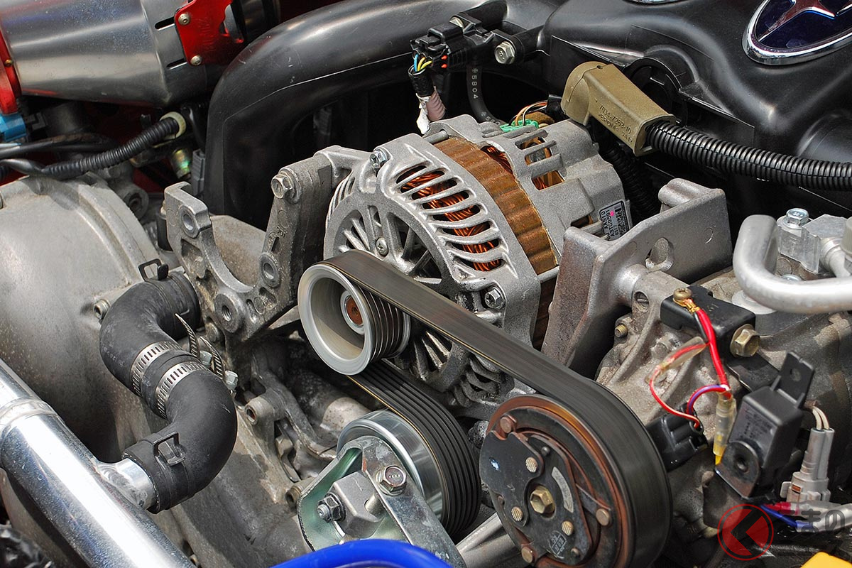 オルタネーターが正常に作動していないと異音がする