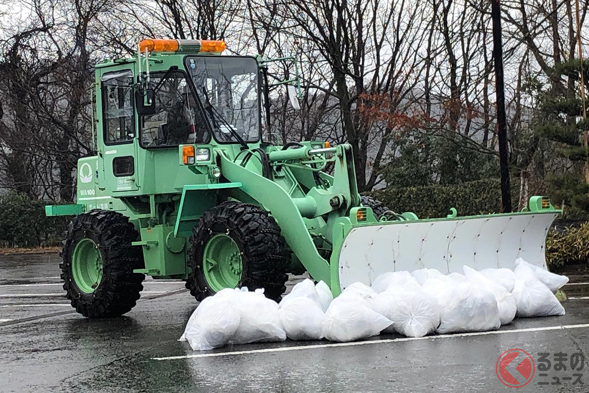 遠隔・自動運転除雪の実証試験