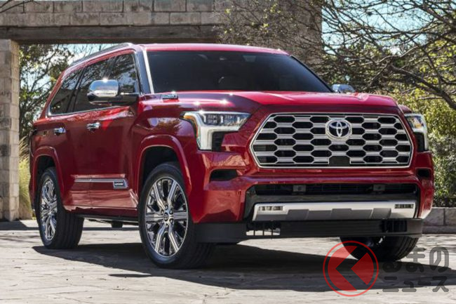ランクルよりデカいトヨタ新型suv セコイア 世界初公開 14年ぶり刷新で今夏発売へ 米で発表 くるまのニュース ランクルよりデカいトヨタ新型suv セコイア 世界初公開 14年ぶり刷新で今夏発売へ 米で発表 くるまのニュース