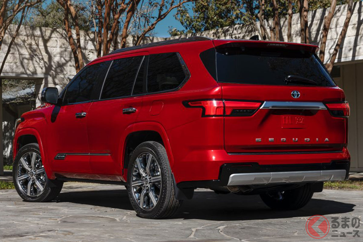 ランクルよりデカい 1000万円超のトヨタ新型 セコイア 発売 全長5m超え最上級suv キャップストーン も設定 今夏終わりに米国導入へ くるまのニュース ランクルよりデカい 1000万円超のトヨタ新型 セコイア 発売 全長5m超え最上級suv キャップストーン も設定 今夏終わりに米国導入へ くるまのニュース
