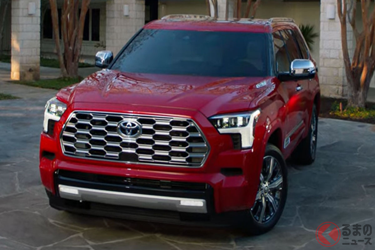 ランクルよりデカい 1000万円超のトヨタ新型 セコイア 発売 全長5m超え最上級suv キャップストーン も設定 今夏終わりに米国導入へ くるまのニュース ランクルよりデカい 1000万円超のトヨタ新型 セコイア 発売 全長5m超え最上級suv キャップストーン も設定 今夏終わりに米国導入へ くるまのニュース