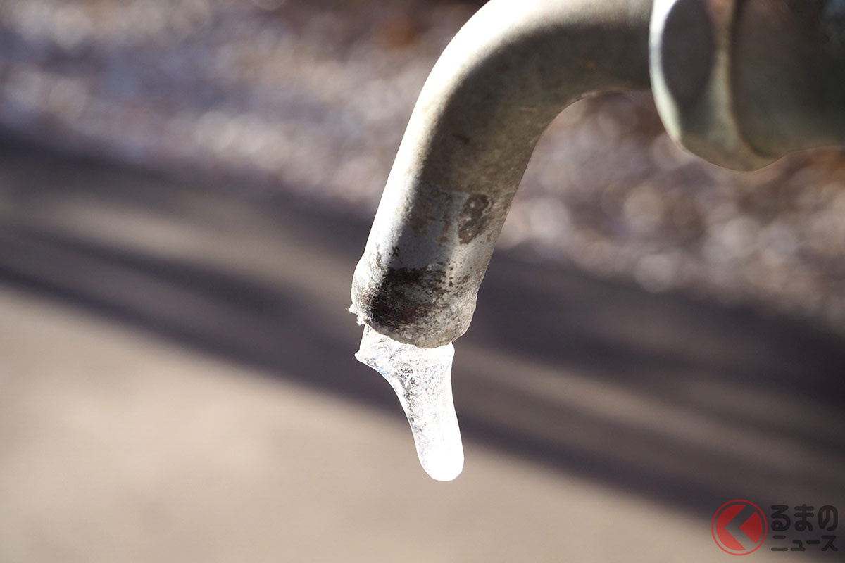冬場には水道管が凍結して破裂するトラブルがあるという
