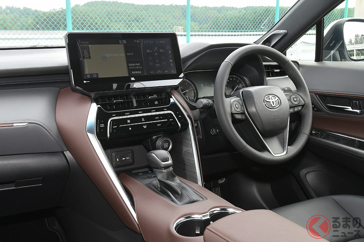 価格以上に高級感のある「ハリアー」。国内外モデルからの乗り換え需要も高いという。