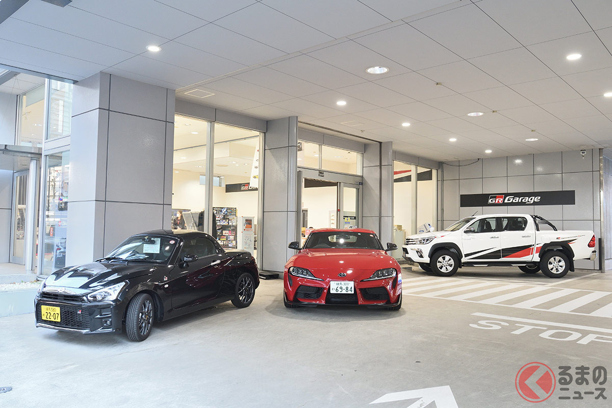 普通のクルマに比べるとスポーツカーなどの購入者は記念撮影を撮ることが多いという。(画像はGRガレージでのイメージ)