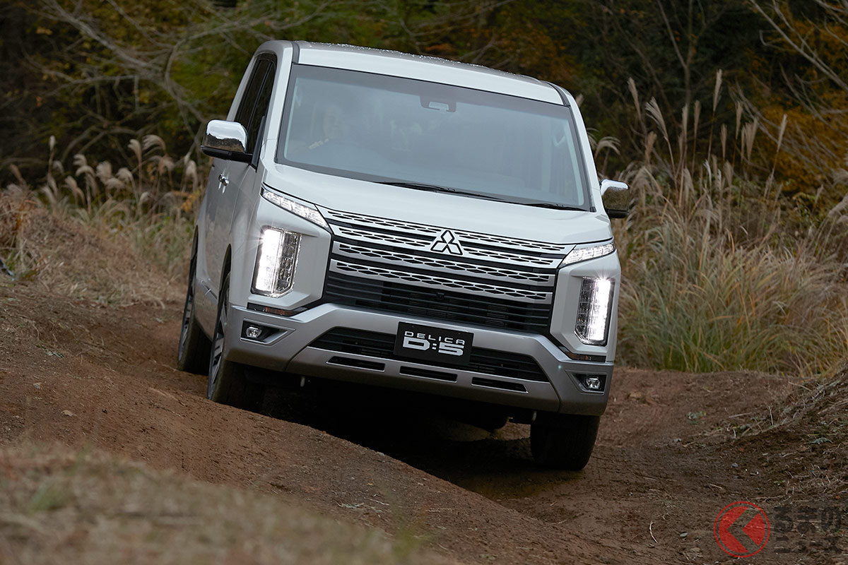 三菱「デリカD:5」はユーザーの大半がディーゼル車を選んでいたこともあり、現在ではディーゼル車のみの販売となる。