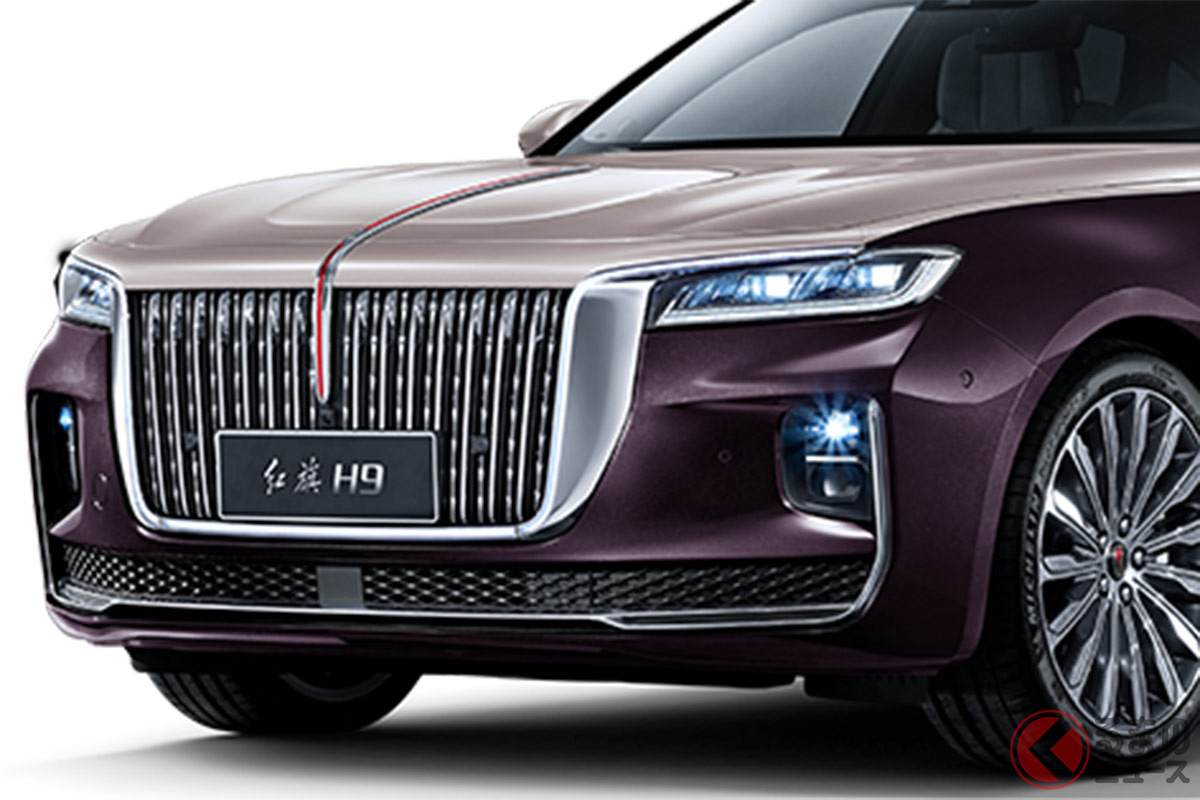 2021年2月に日本上陸を果たした紅旗「H9」。12月に中国ブランド初の紅旗ショールームが大阪にオープン