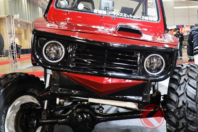 スズキ ジムニー を魔改造 噂の5ドア化 後ろ半分切断 体は軽トラ オートサロンに現れた変わり種 くるまのニュース 2 スズキ ジムニー を魔改造 噂の5ドア化 後ろ半分切断 体は軽トラ オートサロンに現れた変わり種 くるまのニュース 2