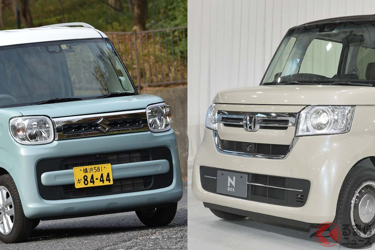 左:スズキ「スペーシア」/右:ホンダ「N-BOX」