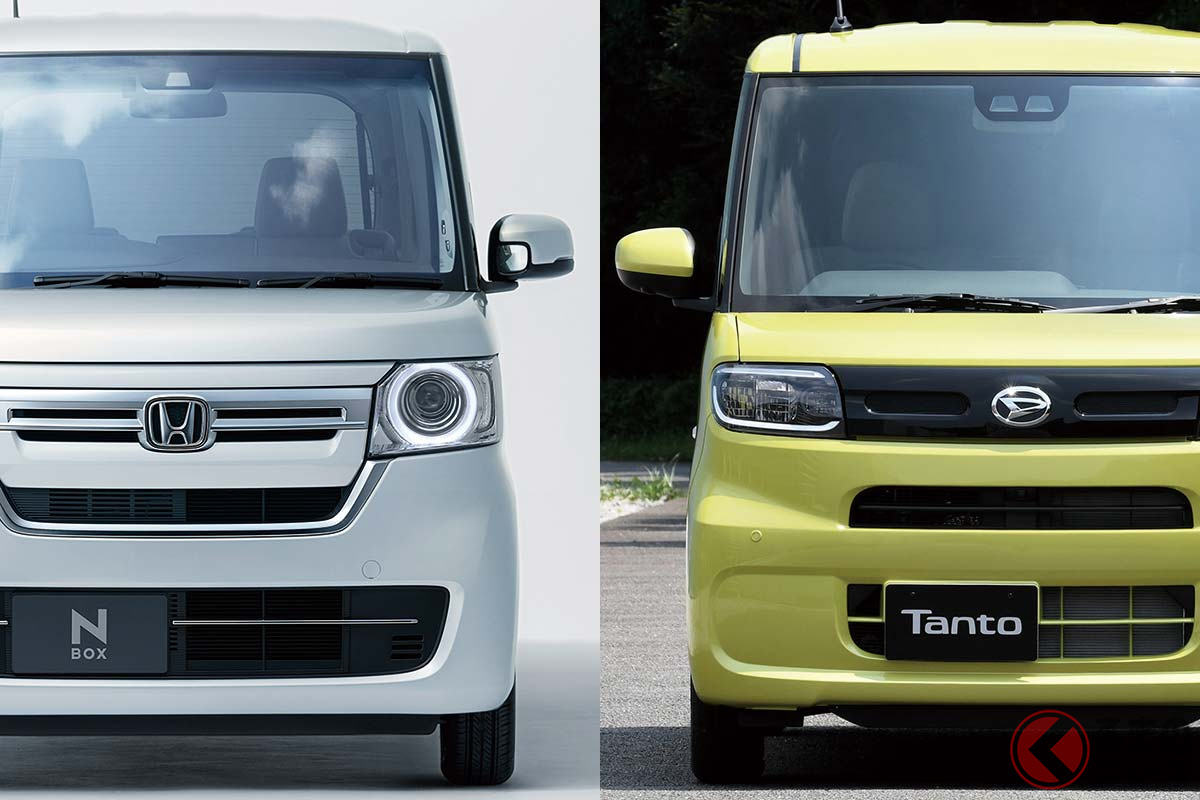 左:ホンダ「N-BOX」/右:ダイハツ「タント」