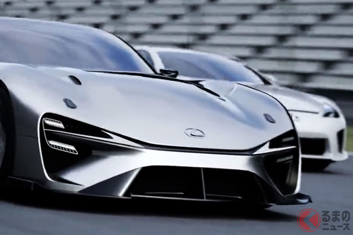 新旧“スーパースポーツ”が動画で共演!(レクサス公式ツイッターより)