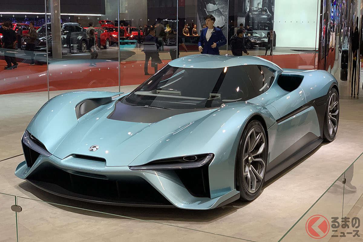 中国ブランドの電動ハイパーカーとしてはNIOの「EP9」も話題となっている。(撮影:加藤博人)