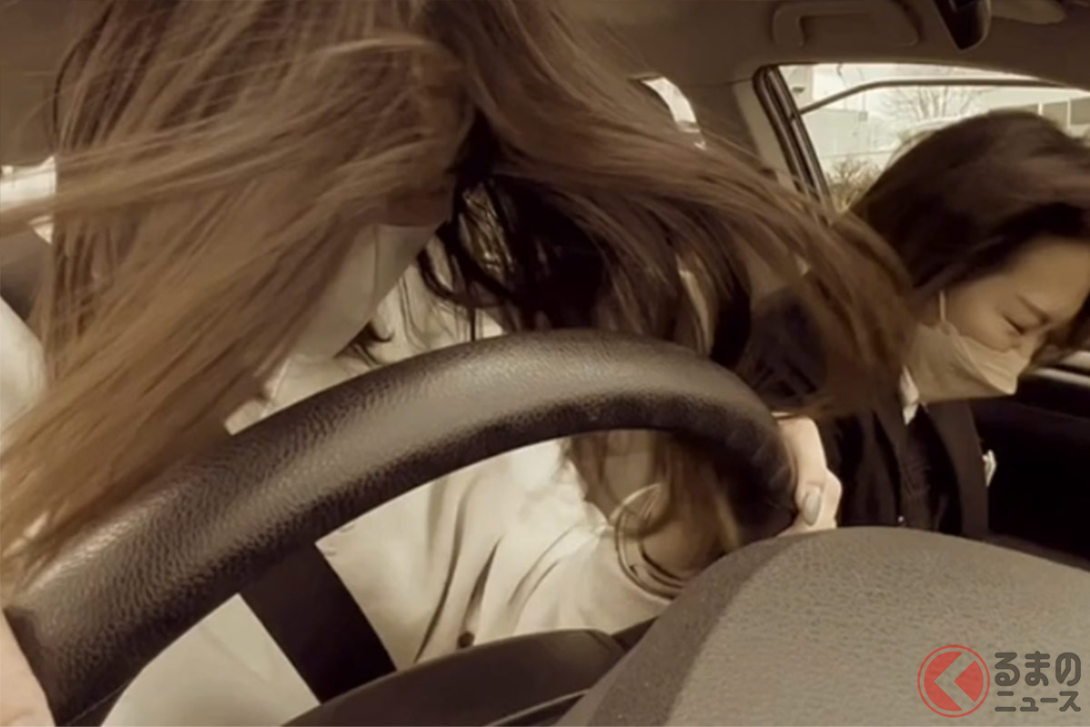 「ブレーキを踏んでとまりましょう」といわれ…即急ブレーキは初心者あるある?(画像:チームてぃっくとっかーず)