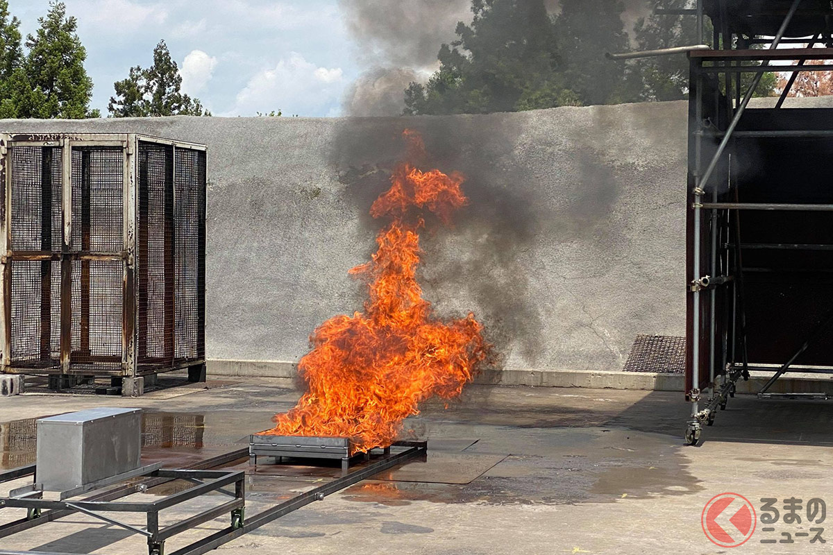 R100認定のための耐火性能試験(写真提供:JIMA)