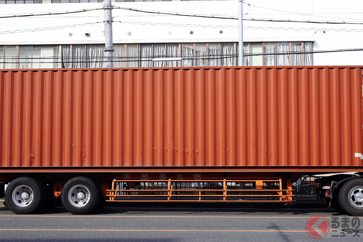 トレーラーの大型化によって輸送効率化を図る