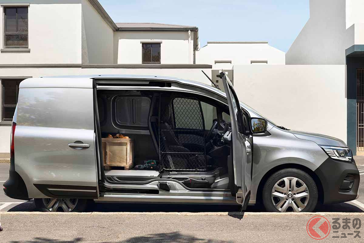 ルノー新型「カングーバン」。「オープンセサミbyルノー」と呼ばれる大開口のサイドドア