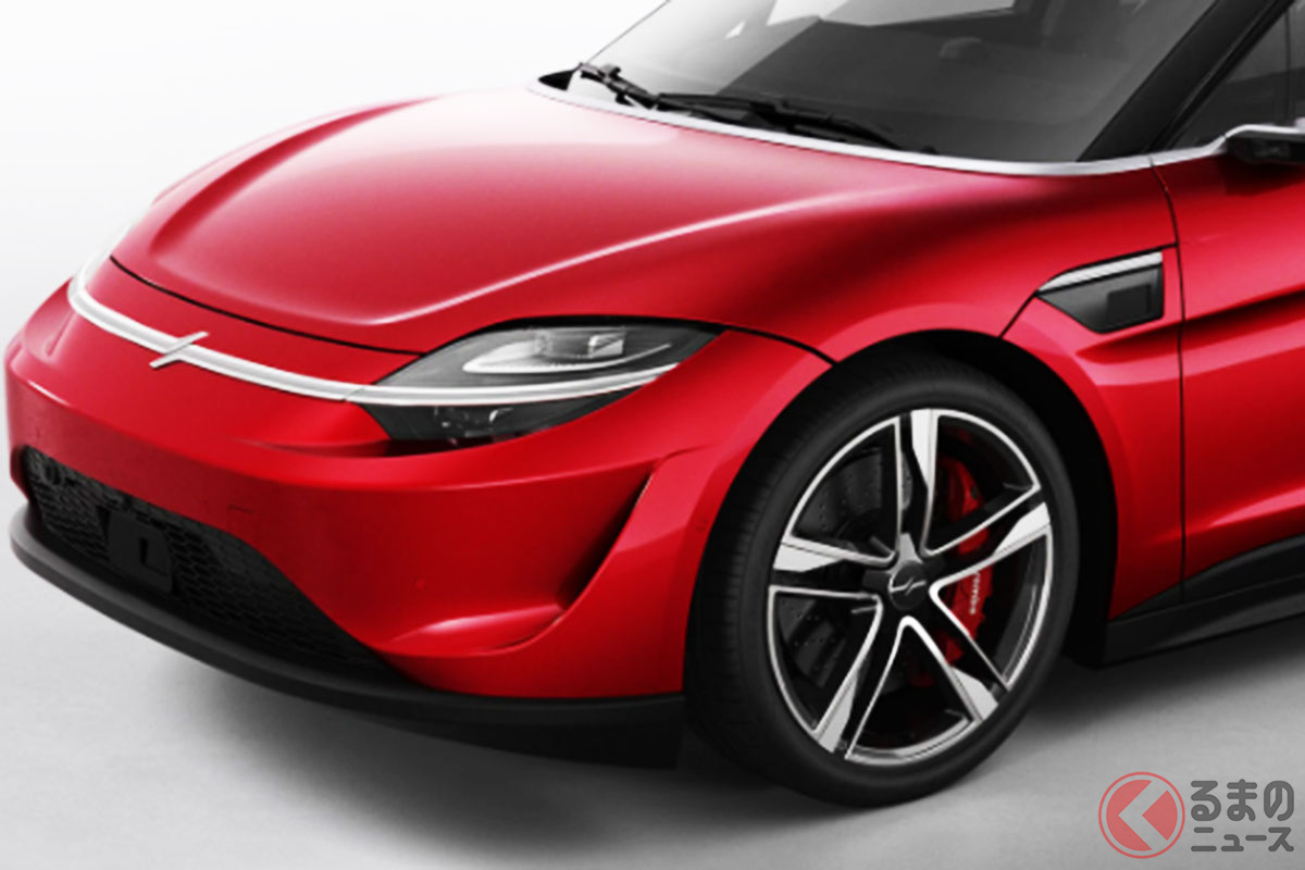 ソニーの試作車「VISION-S 01」(画像:ソニー公式ウェブサイトより)