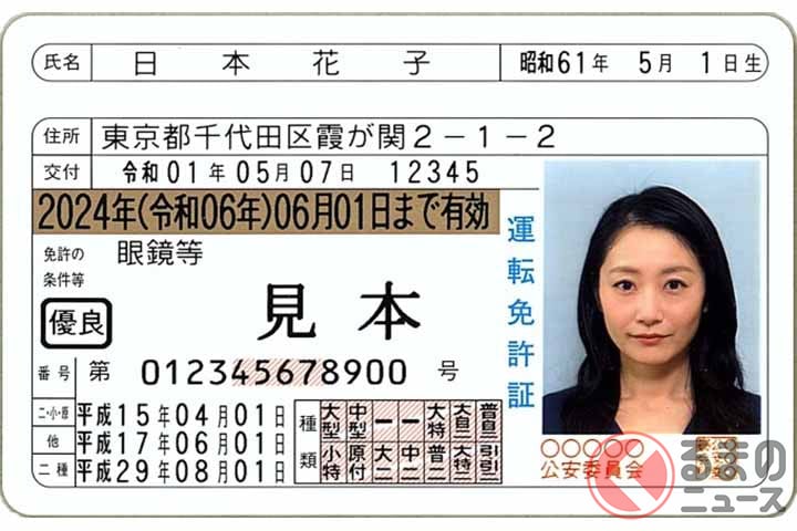 リアル「日本花子」さんが存在した!?　画像は2代目・日本花子さんの運転免許証。
