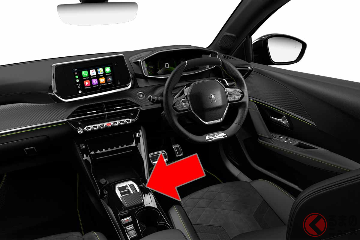 トグルタイプのオートマチックセレクターを採用したプジョー「208」