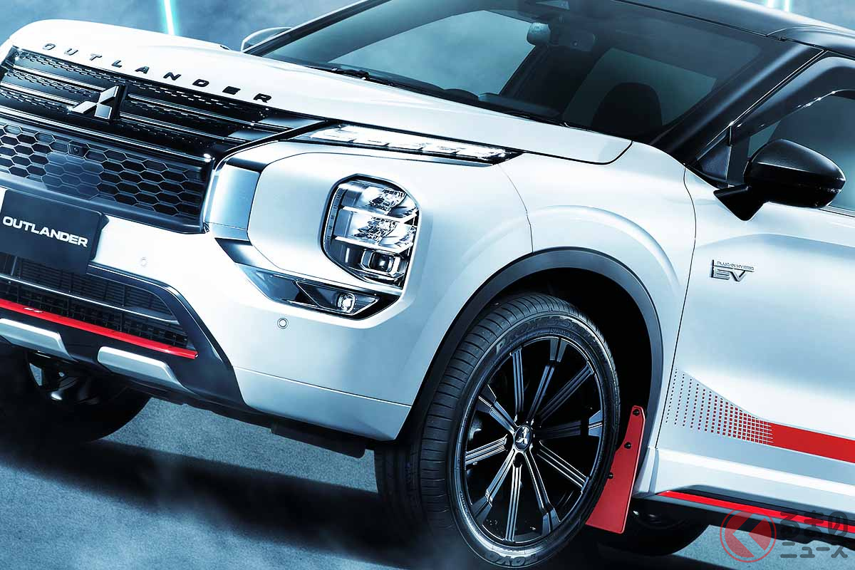 「アウトランダー」ラリーアートアクセサリー(一部純正アクセサリー)装着車