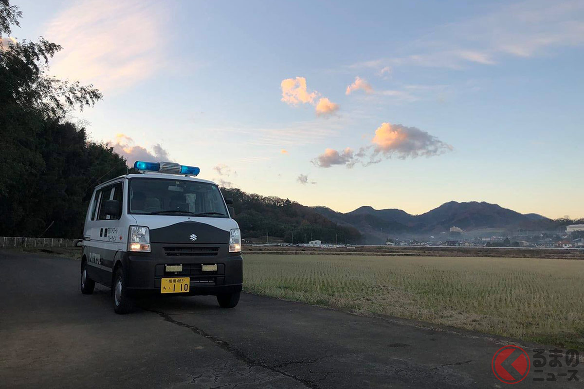 警察の白黒パトカーと似たボディカラーの「青パト」(画像提供:特定非営利活動法人防犯パトロールブルーライン)