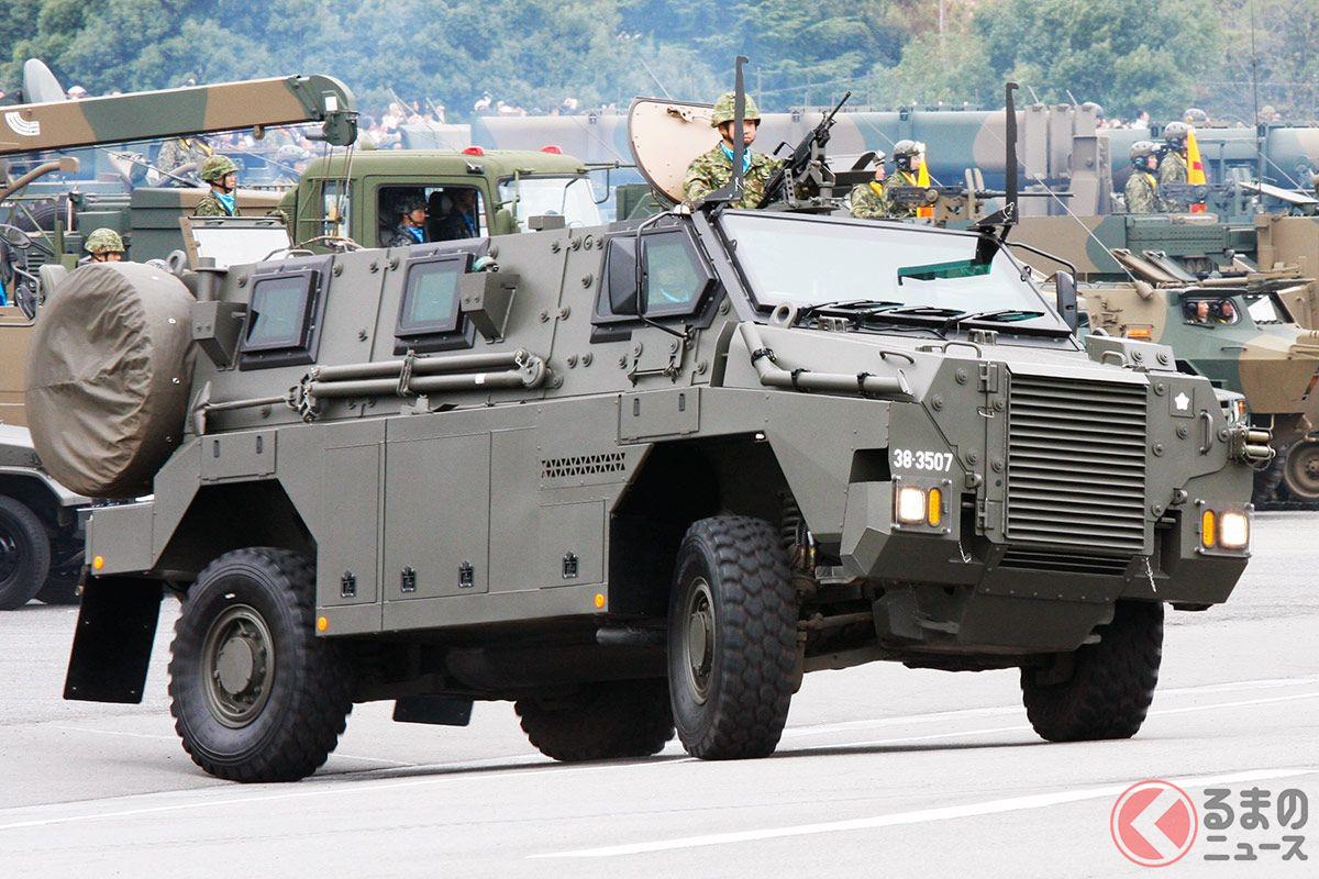 平成30年度自衛隊観閲式に参加した輸送防護車。（画像：月刊PANZER編集部）