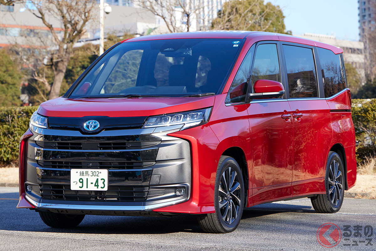 写真はトヨタ「ノア」ハイブリッドモデル