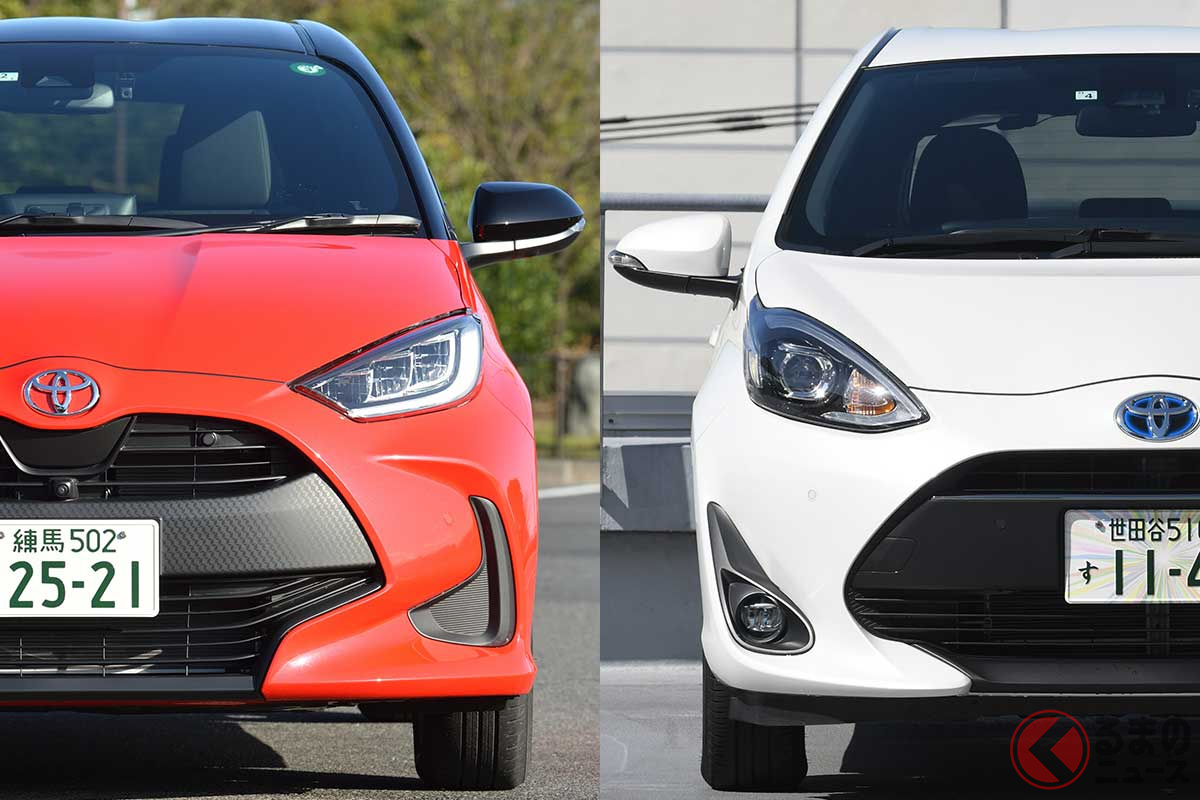 10年選手のトヨタ アクア は ヤリス と戦える 同門コンパクトカーの違いとは くるまのニュース 10年選手のトヨタ アクア は ヤリス と戦える 同門コンパクトカーの違いとは くるまのニュース
