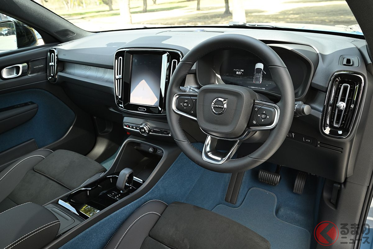 ボルボ「C40リチャージ・ツイン」のインパネ