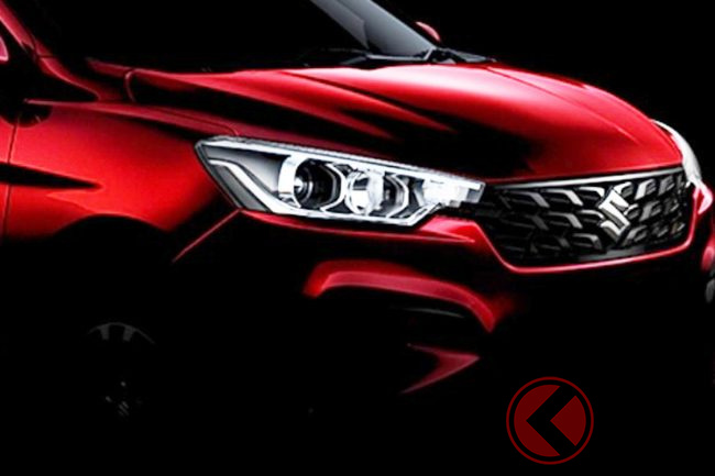 スズキ新型ミニバン エルティガ 発表秒読み 鮮烈レッドの艶ボディ披露 予約受注を印で開始 くるまのニュース スズキ新型ミニバン エルティガ 発表秒読み 鮮烈レッドの艶ボディ披露 予約受注を印で開始 くるまのニュース