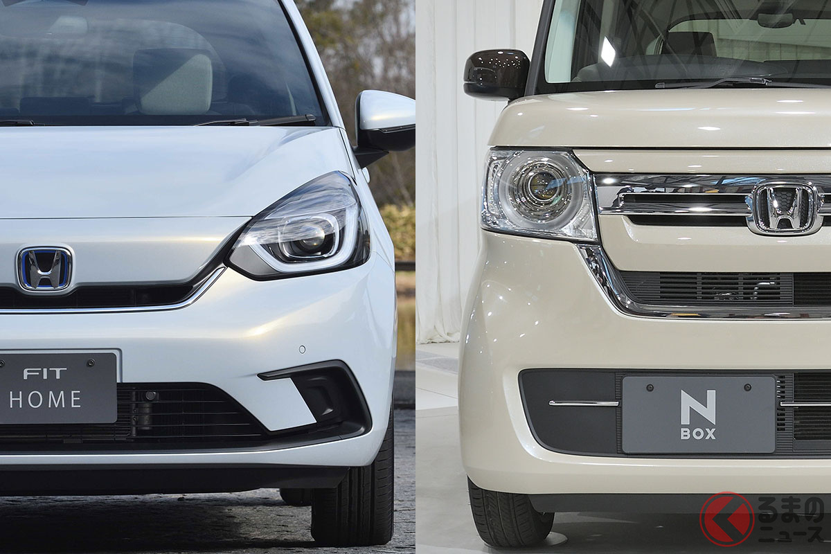 (左)ホンダ フィット/(右)ホンダ N-BOX