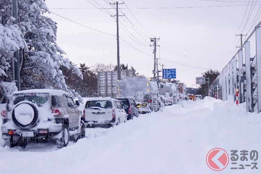 国道279号(現道)の冬期交通障害発生状況(画像:国土交通省東北地方整備局)