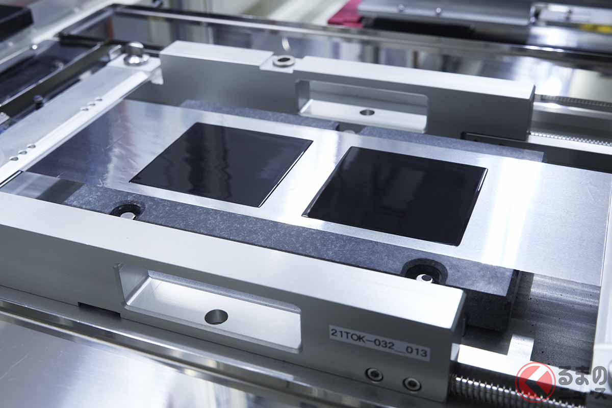 日産の全固体電池の試作生産設備(写真は過去の取材時)