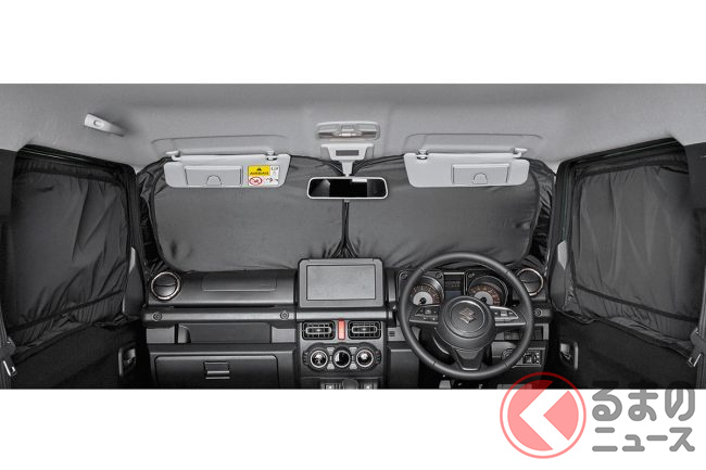 スズキ ジムニー 純正プライバシーシェード_フロント