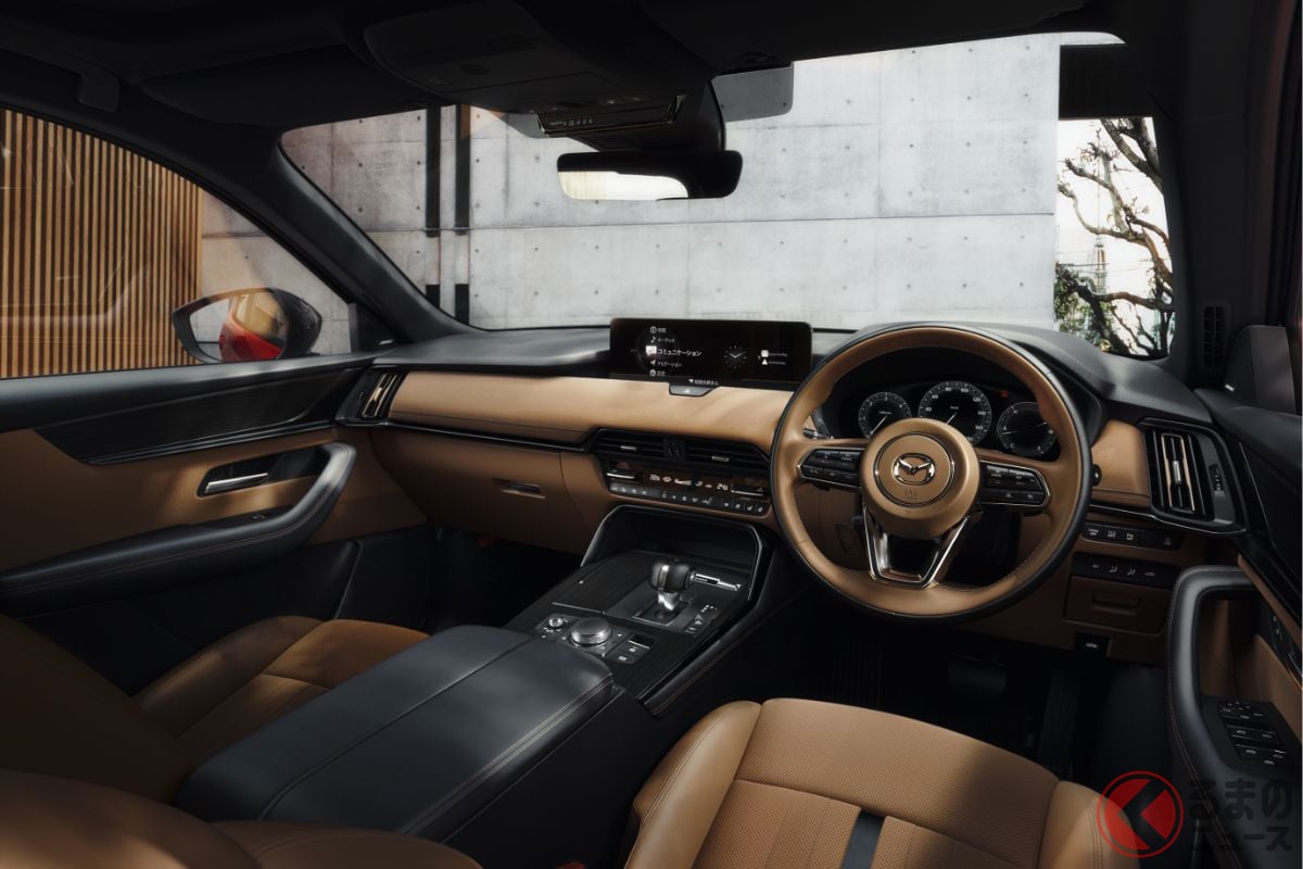 マツダ 新型CX-60の上級内装「プレミアムスポーツ」