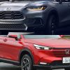 (上)ホンダ 新型HR-V(北米仕様・2代目)/(下)ホンダ 新型ヴェゼル(日本仕様・2代目)