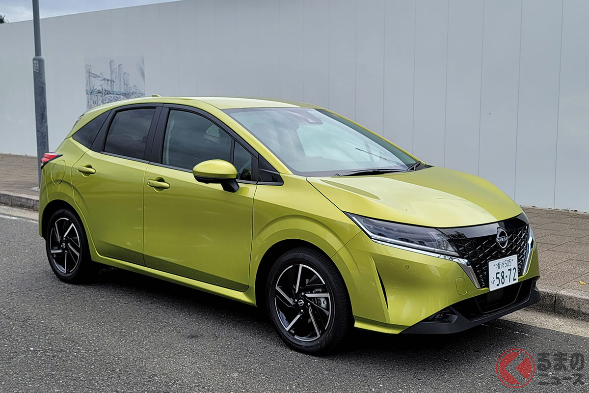 日産「ノート」にはカラフルなボディカラーが設定されている