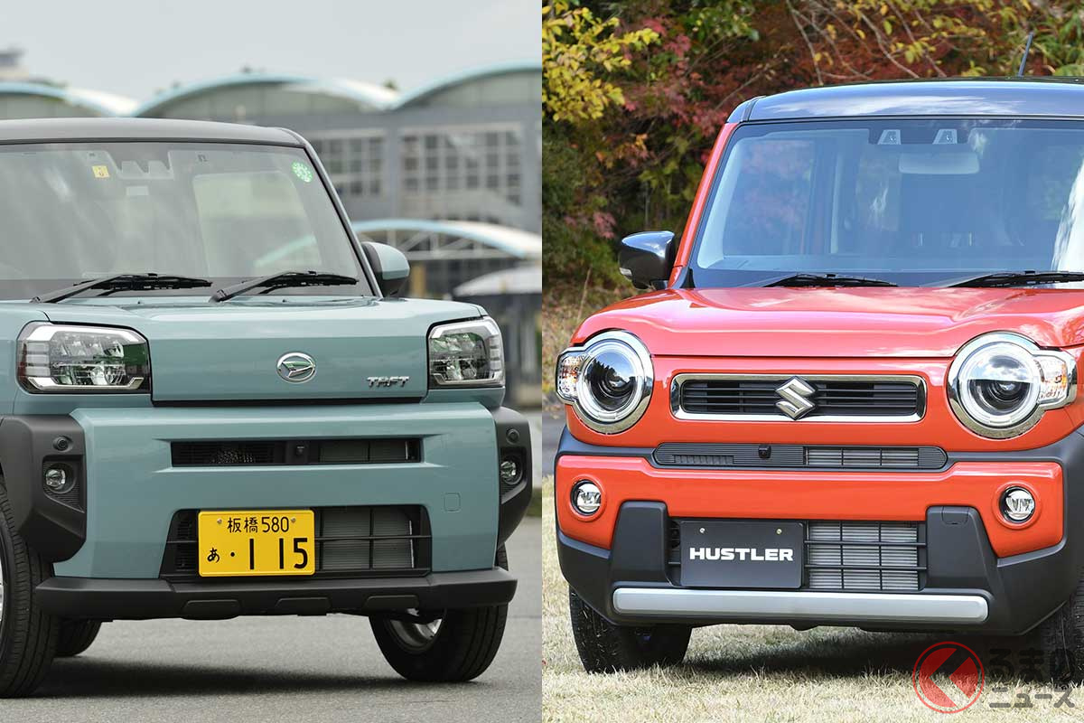 軽SUVのダイハツ「タフト」とスズキ「ハスラー」