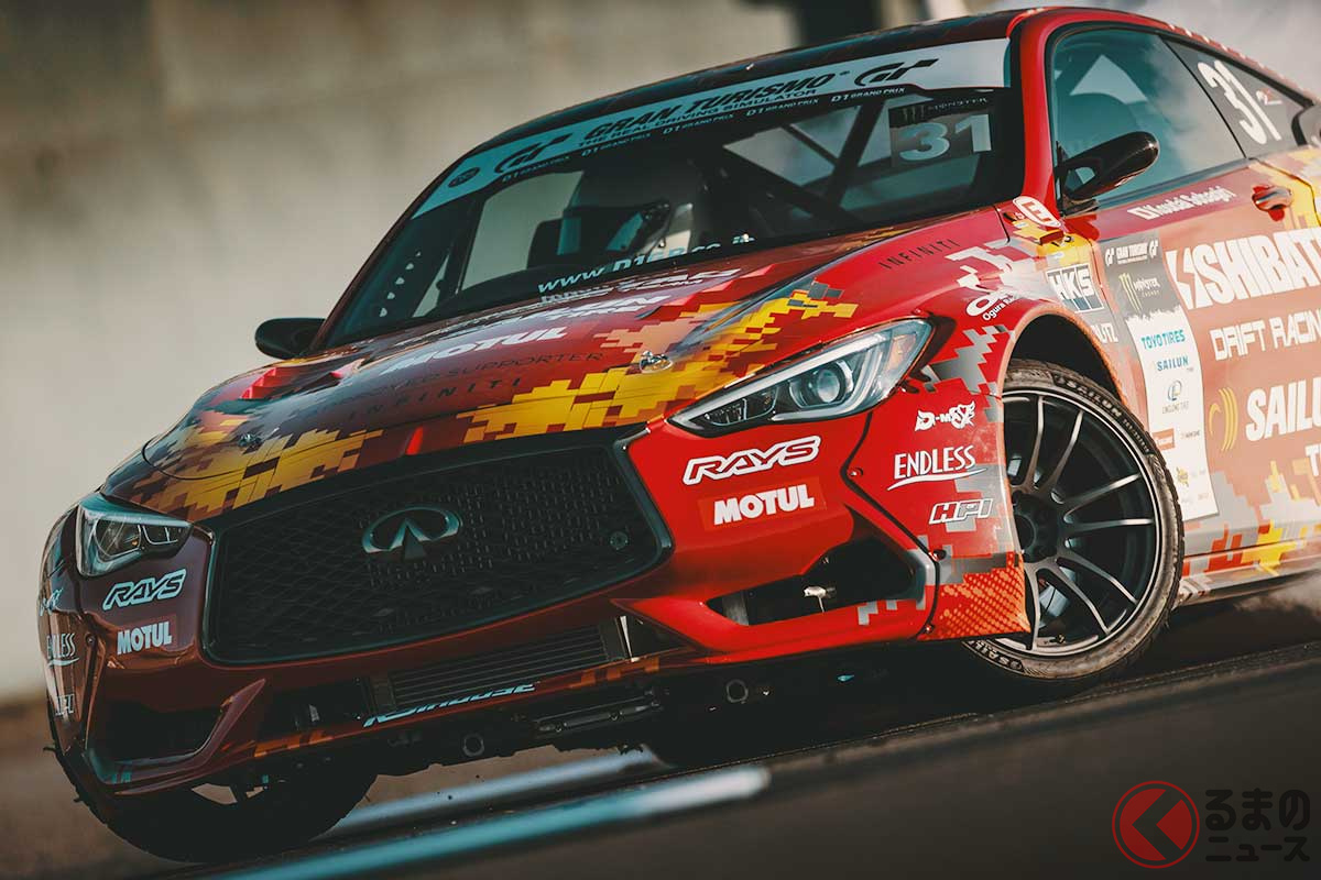GT-Rのエンジンで1000hpにパワーアップしたドリフト仕様のインフィニティ「Q60」