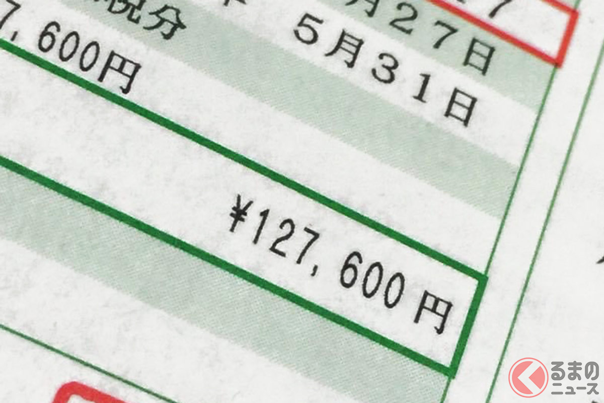 なぜ13年? 「13年超えのクルマ」は重課の対象となる!(画像は「6リットル超:11万1000円」に重課を加えた金額)