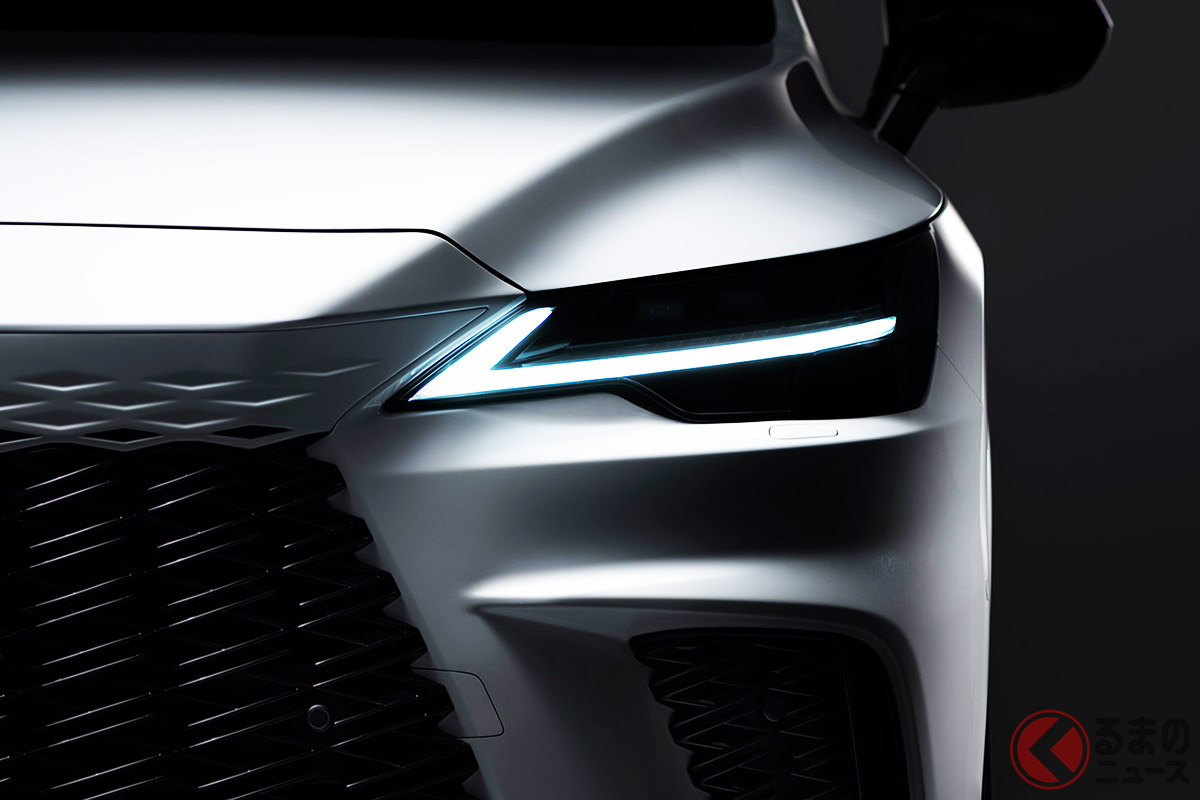 レクサスが公開した5代目新型「RX」のティザー画像