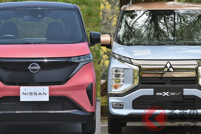 (左)日産 サクラ/(右)三菱 eKクロスEV