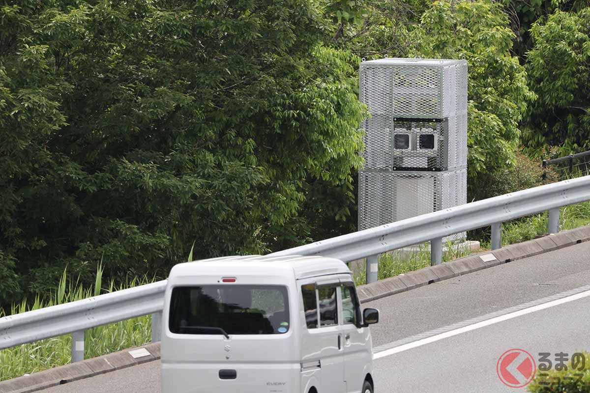 北関東道のオービスカメラ本体が入った拠点（画像：オービスガイド）