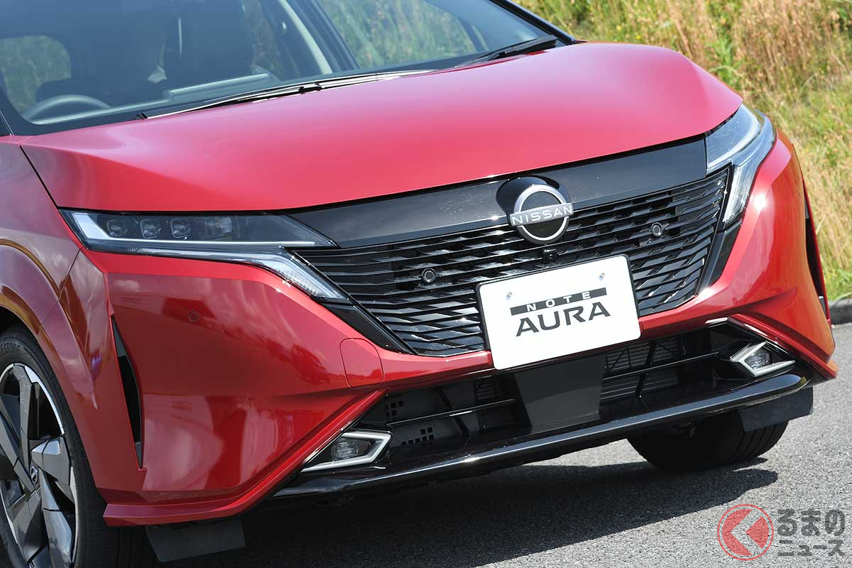 日産「アリア」と同じデザインコンセプトを取り入れた新型「ノートオーラ」