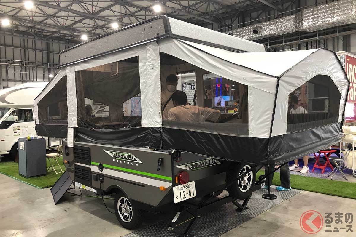 畳んで運べるキャンピングトレーラー「ロックウッド フリーダム ファースト エディション」